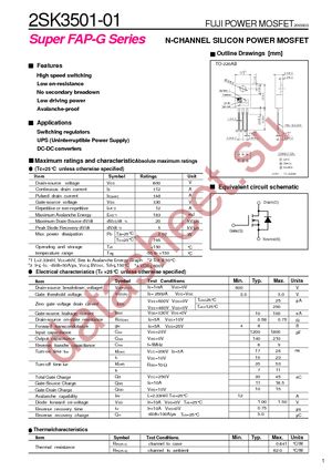 2SK3501-01 datasheet  